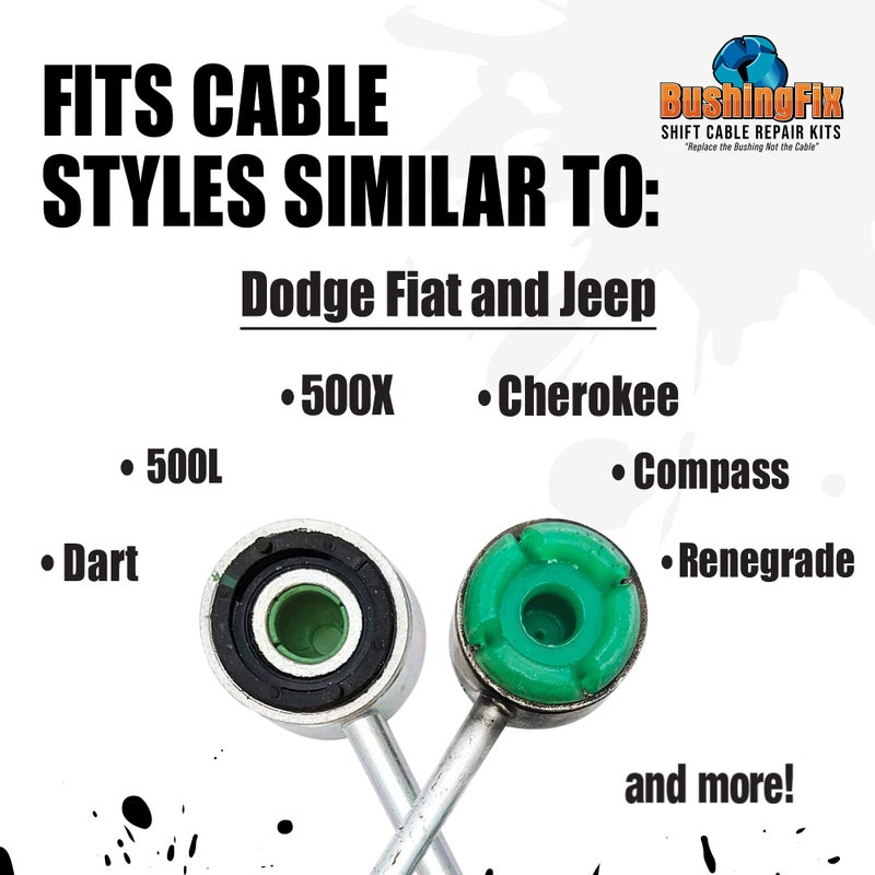 BushingFix.com BushingFix DA1KIT Manual Transmission Shift Tensioner Rod Bushing Repair Kit, Shifter Cable Bushing Fits Select Fiat, Jeep, and Dodge Models, Manual Transmission Shift Cable Replacement Bushing - Image 5